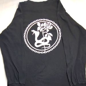 Broken Promises Long-Sleeved Black Tee Small